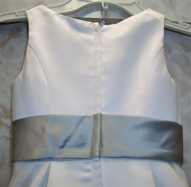 white/platinum cheap flower girl dresses